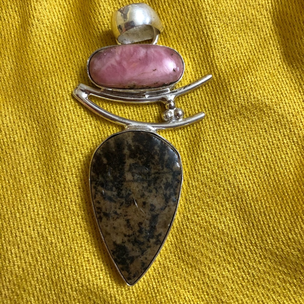 Ethnic Handmade Pendant Dendritic Tree Agate